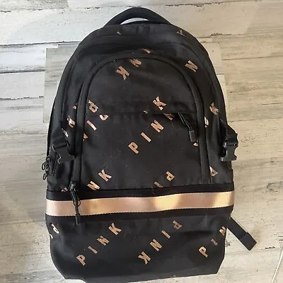 Victoria's Secret PINK Collegiate Backpack Laptop Book Bag Tote Rare Gift • $25