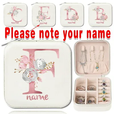 Personalised Custom Names Jewellery Box Organizer Jewelry Storage Case Box Gifts • £8.99