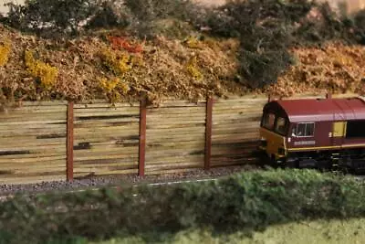 £9.95 • Buy Bulkscene - Model Wooden Sleeper Retaining Wall Kits Oo Gauge 1/76 Scale Packs