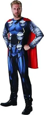 Classic Thor Mens Superhero Costume Avengers Fancy Dress Outfit • £27.23