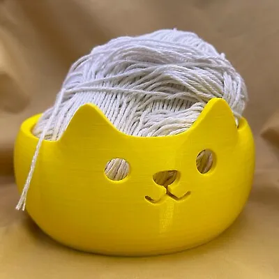 Cat Yarn Bowl - Knitting Crochet Yarn Holder • £13.79