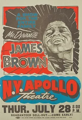 James Brown Reproduction 4  X 6  Mini Concert Poster Free Top Loader  #3 • $4.99