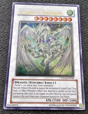 £99.99 • Buy Yu-Gi-Oh STARDUST DRAGON – ULTIMATE – TDGS-EN040