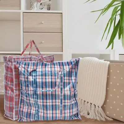 £5.99 • Buy 10 X Jumbo Laundry Bags Zipped Reusable Large Strong Shopping Kids Toy Storage