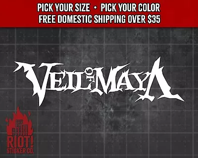 Veil Of Maya Decal For Car Band Logo Sticker For Laptop Death Metal Deathcore • $5.99