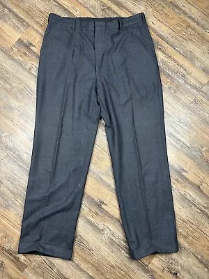 Brooks Brothers Wool Pants Men's 40R Brookease Vintage 32  Inseam Gray Made USA • $19.77