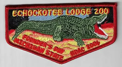 OA 200 Echockotee 2006 NOAC Founder's Day Flap RED Bdr. NFL [FBL-1826] • $9.95