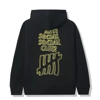✅ Anti Social Social Club X Undefeated Hoodie Black Size Large • $249.99