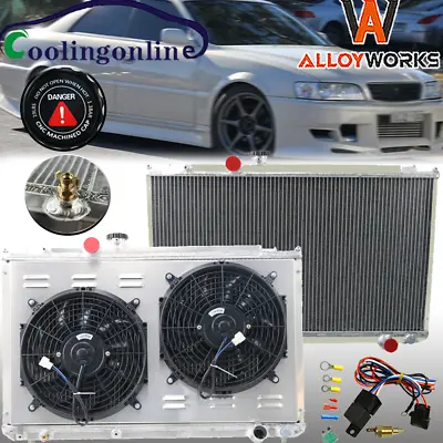 Radiator 3 Row Fit 1996-2000 99 Toyota Mark Ii Cresta/chaser Jzx100 1jz-gte 2.5l • $359