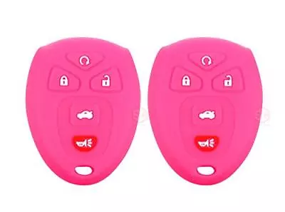 2x New KeyFob Remote Fobik Silicone Cover Fit/For Select GM Vehicles Pink  • $33.25