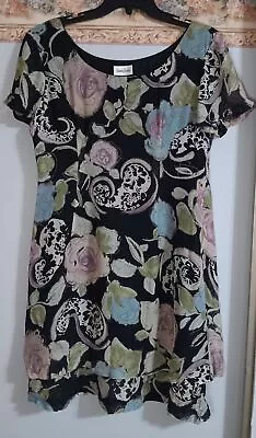 Neiman Marcus Siri 8 Vintage Classic Floral Lined USA Event Occasion Dress • $34.99