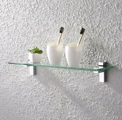 Wall Mounted Straight Acrylic Safety Shelf With Supports Fixings Bespoke Shelf • £16.89