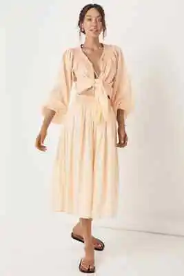 $79 • Buy Spell Amira Smock Skirt Apricot Size S BNWT