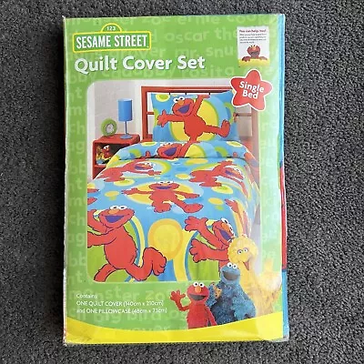Sesame Street Elmo Single Quilt Cover Set BRAND NEW 2008 • $38.52
