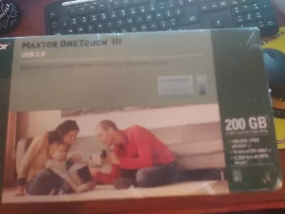 Maxtor One Touch Iii 200gb External Hard Drive Usb 2.0**brand New Sealed • $20.99