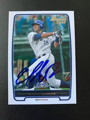 Victor Roache Signed 2012 Bowman Draft Card Milwaukee Brewers Autograph COA • $3.99