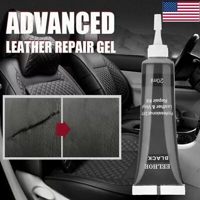 Advanced Leather Repair Kit Filler Vinyl DIY Car Seat Patch Sofa Rip Holes 25g • $3.16