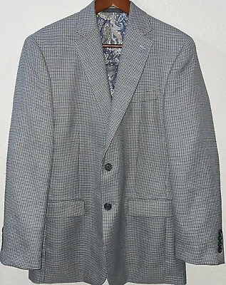 Lauren Ralph Lauren Houndstooth Sport Coat Blazer Jacket Multicolor Men’s 38R • $27.98