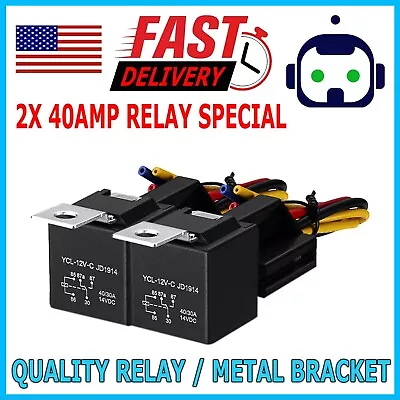 5Pin Automotive Car Relay Switch SPDT Harness Socket Waterproof 40A DC 12V 12AWG • $6.99