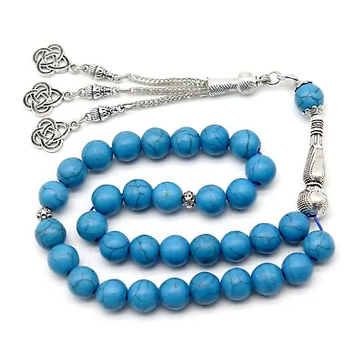 33 Beads 10mm Islamic Prayer Beads Ramadan Bracelet Jewelry Muslim Rosary Beads • $4.47