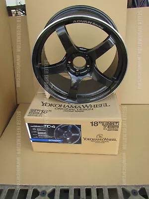 Advan Racing Tc-4 Wheel Size 18x8.5j +38 5x114.3 Black Gun Metallic & Ring • $1010.69