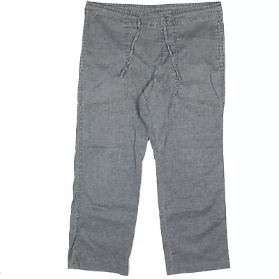 Prana Sutra Gray Hemp Blend Drawstring Pants Men’s Size Medium • $19.50