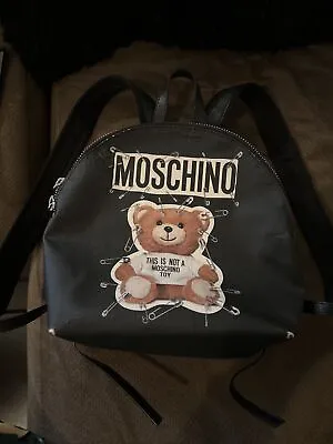 Moschino Backpack Used.  Couple Callouts See Pictures. ￼ • $88
