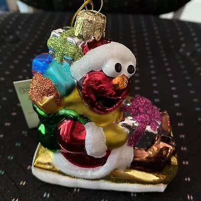 New Kurt Adler Sesame Street Elmo Christmas Ornament! Cute Approximately 4” Tall • $12.99