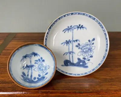 Nanking Cargo C1750 Chinese Shipwreck Bamboo And Peony Bowl And Saucer • £350