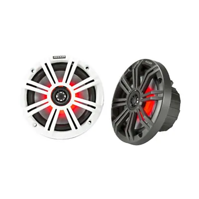 Kicker 45KM654L KM 6.5  LED Lit Coaxial MARINE Speakers • $298