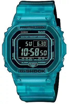 Casio G-Shock Watch Bluetooth DW-B5600G-2JF Men's Turquoise Blue Sk • $136.02
