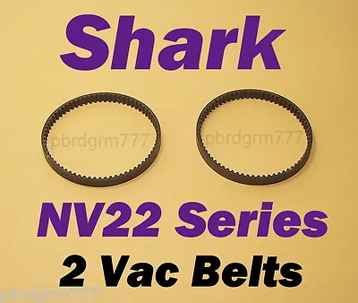 $7.20 • Buy 2 Shark Vacuum Belts NV22 Series NV22L NV22T NV22W Navigator Motorized Flr Brush