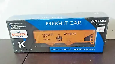 K-Line Electric Train 0/027 Gauge GENESEE AND WYOMING HOPPER ( NEW ) SEALED • $19.99