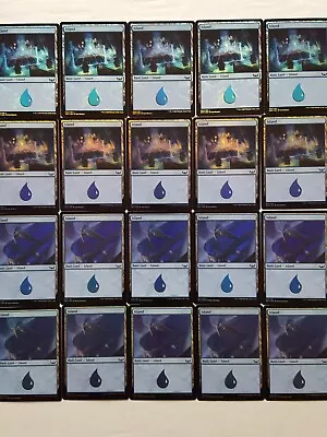 20x FOIL LANDS: ISLAND - Various Sets - MTG - Magic The Gathering • £6.99