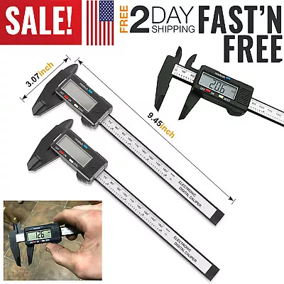 2PCS 6-inch Micrometer Digital Measuring Tool Caliper Vernier Gauge Metric 150mm • $13.80