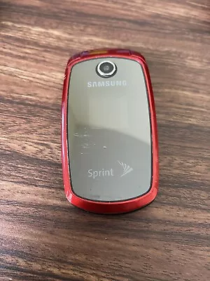 Samsung SPH-M300 Sprint Cell Phone Text Messaging (Red) • $8.99