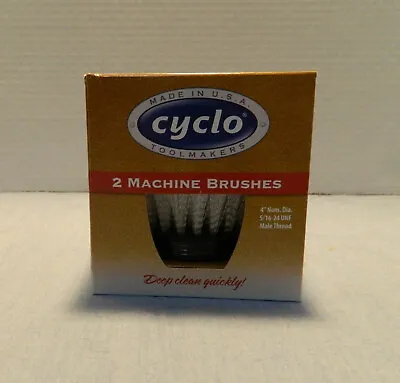 £40.31 • Buy Cyclo Toolmakers Machine Brush Pair Moderate Grade White New