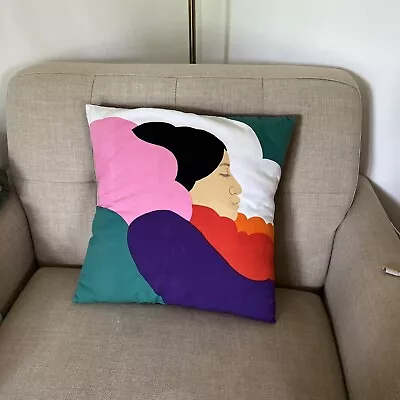 Pegge Hopper Vintage Tahiti Imports Pillowcase Cotton Materiel 15x15” Mumu • $500