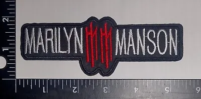 Marilyn Manson Classic Shock Rock Band Canton Ohio 1990s Iron On Quality Patch  • $12.75