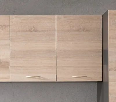 800mm Kitchen Wall Unit Cabinet 2 Door 80cm Cupboard Wenge/Oak Effect Junona • £79.95