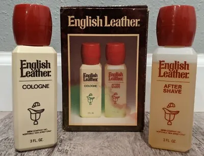 Vintage English Leather Cologne And After Shave Gift Set  NIB • $20