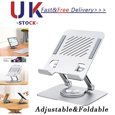 Portable Metal Desktop Tablet Stand Holder Laptop Riser For MacBook/Phone/iPad • £10.99