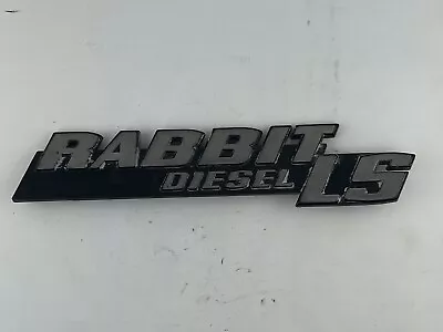 Rabbit LS Diesel Hatch Emblem Badge 75-84 VW Rabbit MK1 - OEM 175 853 687 • $25
