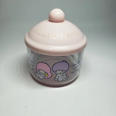 Vintage 1978 Sanrio Little Twin Stars Plastic Powder Container Jar Rare Cute  • $110.11