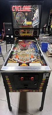 Cyclone Pinball Williams 1988 LEDS Free Ship Orange County Pinballs • $5999