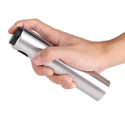 Stainless Steel Olive Oil Spraying Bottle Dispenser Sprayer Can Jar Kitchen DT • £11.88