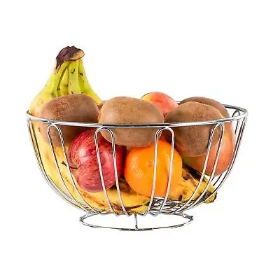 Chrome Fruit Bowl Round Shape   • £6.49