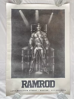 Vintage Ramrod Poster Gay Leather Bar Boston Artist Hawk 90’s Era Homoart • $100