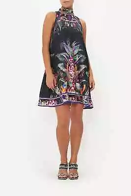 Camilla Franks Back Neck Tie Short Dress 'Paradiso Place' Size XXL Rrp $649 Bnwt • $350