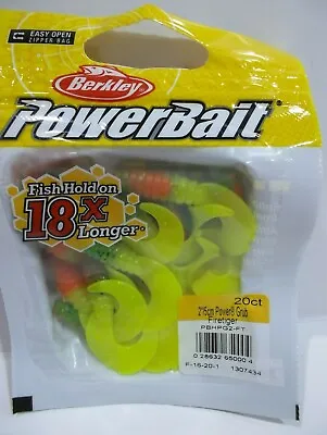 Berkley Powerbait 2  Power Grub 20 Count Packages Choose Your Colors! • $3.99